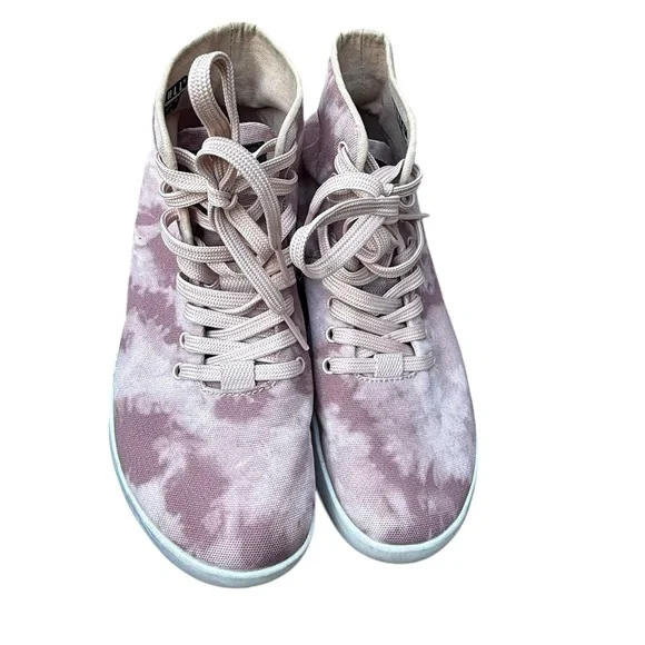 NoBull Dusty Rose Tie-Dye High Top Canvas Trainer Sneakers Womens 6.5 Mens 5 - Picture 6 of 9
